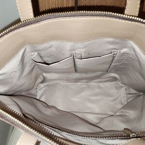 Tous tan leather shoulder bag with Tous Bear